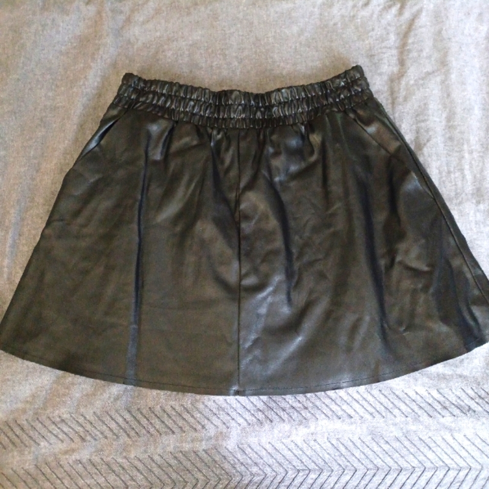 BCBG Max Azria leather skirt